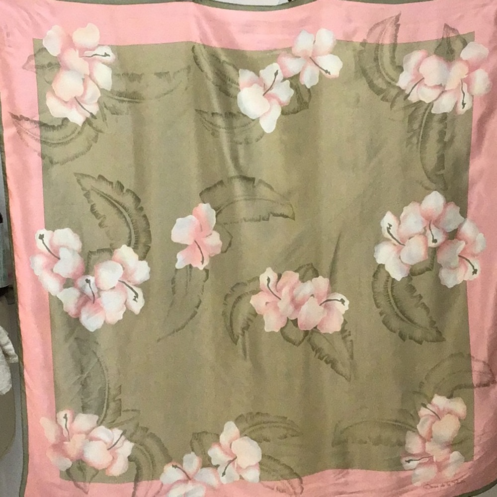 Oscar de la Renta Silk Scarf 30 Inches